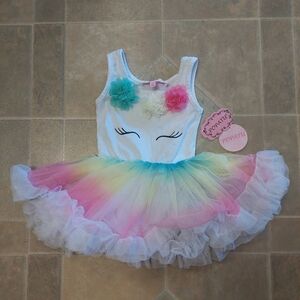 Popatu Unicorn Rainbow Tutu Party Dress Baby Infant Size 12 Months NEW